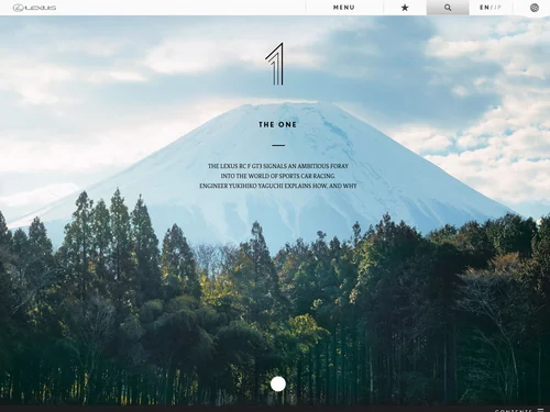 「The One - Issue 4 | Lexus International」のキャプチャ画像