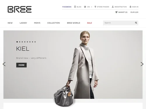 「BREE | Online store」のキャプチャ画像