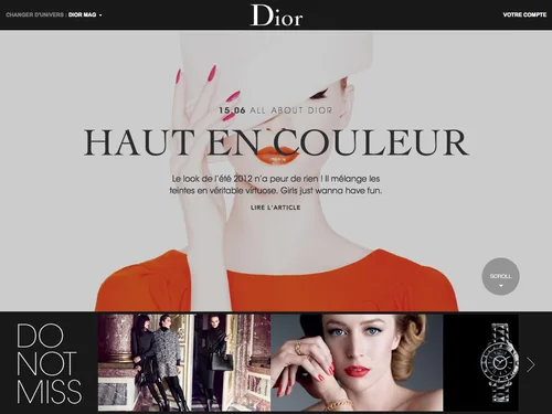 「Dior Mag」のキャプチャ画像
