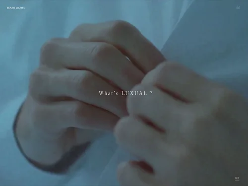 「What's LUXUAL? 手の届くラグジュアリーをあなたに｜BEAMS LIGHTS」のキャプチャ画像