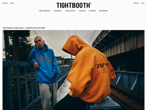 「TIGHTBOOTH® タイトブース オフィシャルウェブサイト」のキャプチャ画像
