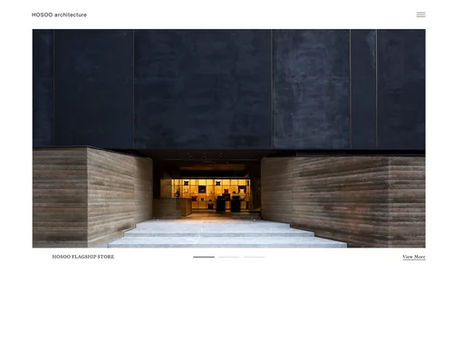 「HOSOO architecture」のキャプチャ画像