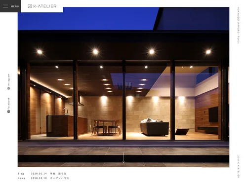 「K-ATELIER｜北海道・札幌の一級建築士事務所｜建築家：辻 和永」のキャプチャ画像