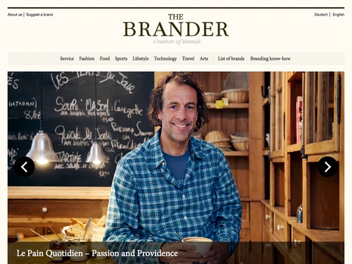 「The Brander » Creators of Brands」のキャプチャ画像