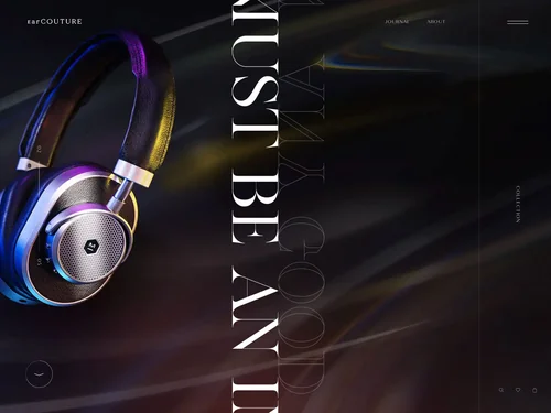 「EarCOUTURE - Any good music must be an innovation.」のキャプチャ画像