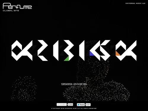 「Perfume official global website」のキャプチャ画像