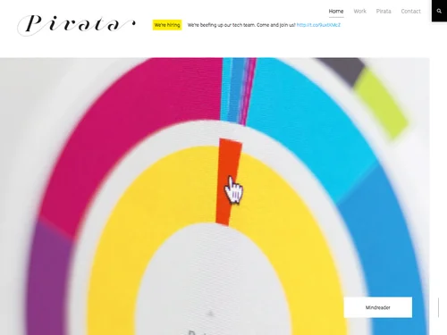 「Pirata - we create digital products」のキャプチャ画像