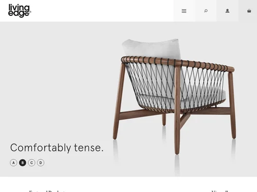「Living Edge - Designer Furniture - Herman Miller &amp; More」のキャプチャ画像