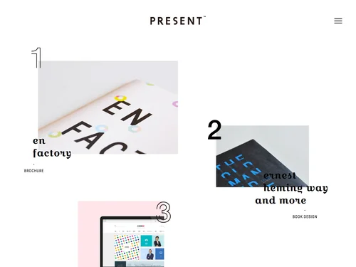 「PRESENT - Branding & Design」のキャプチャ画像