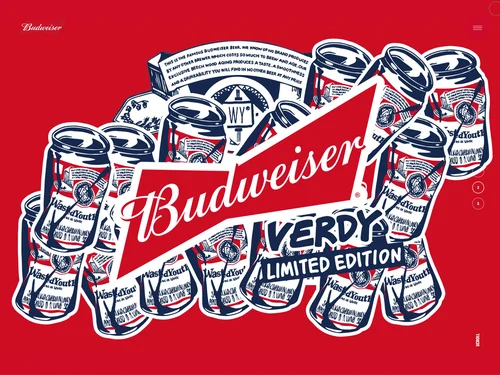 「Budweiser | バドワイザー公式サイト」のキャプチャ画像