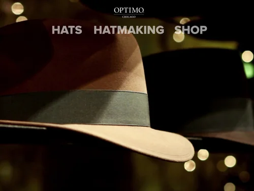 「Optimo Hats — Life's better in a great hat.」のキャプチャ画像