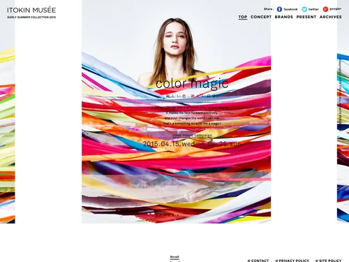 「color magic ｜ ITOKIN MUSEE」のキャプチャ画像