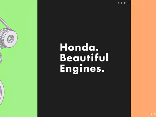 「Honda. Beautiful Engines.」のキャプチャ画像