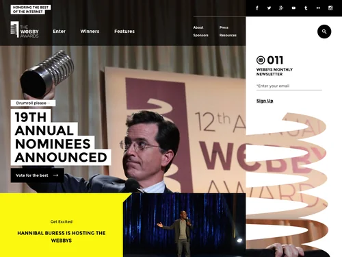 「The Webby Awards」のキャプチャ画像