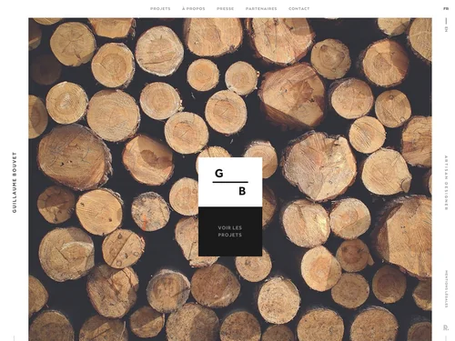 「Guillaume Bouvet — Artisan Menuisier, Designer」のキャプチャ画像