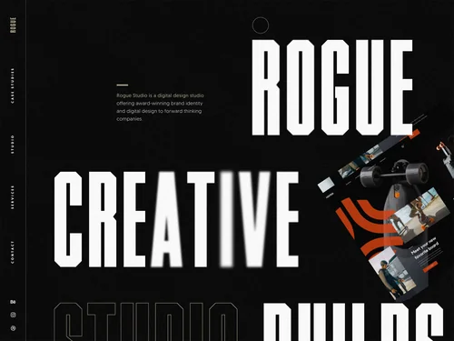 「Rogue Studio - Branding &amp; Digital Design Studio」のキャプチャ画像