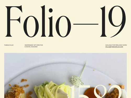 「Thibaud Allie | Independent Art Director &amp; Digital Designer Based in Paris」のキャプチャ画像