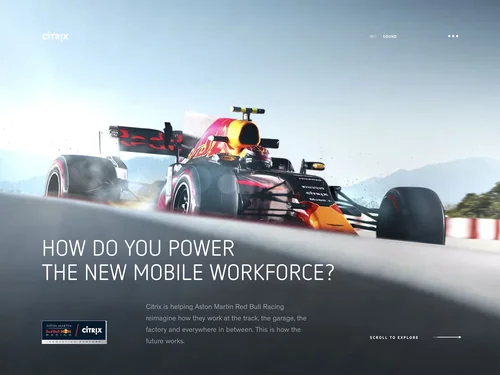 「Red Bull Racing + Citrix | This is how the future works」のキャプチャ画像