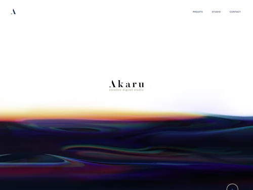 「Agence web Lyon, Studio digital, communication interactive - Akaru」のキャプチャ画像
