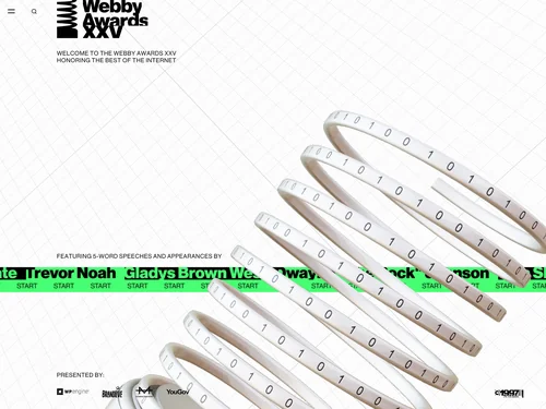 「Webby's 25th Anniversary」のキャプチャ画像