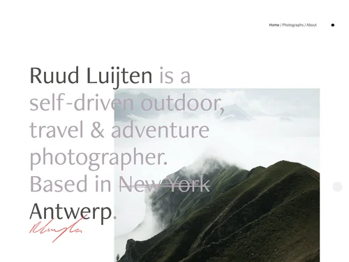 「Home - Ruud Luijten」のキャプチャ画像