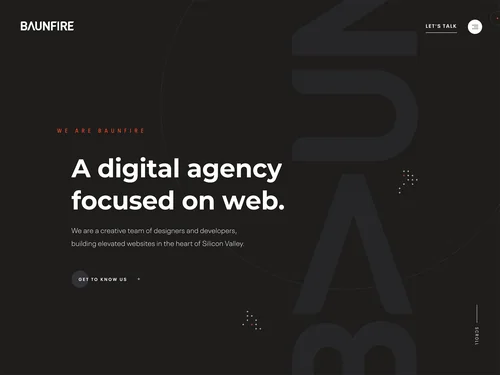 「A digital agency focused on web」のキャプチャ画像