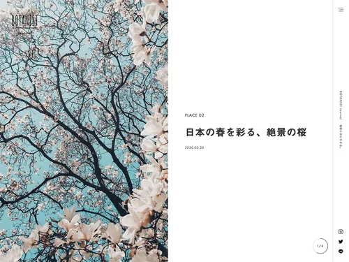 「BOTANIST Journal 植物と共に生きる。」のキャプチャ画像