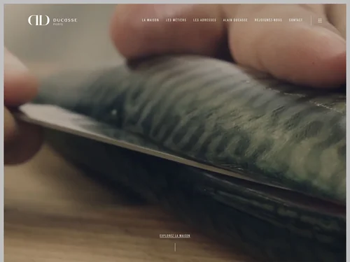 「DUCASSE Paris | Site Officiel」のキャプチャ画像