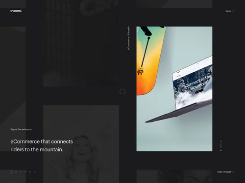 「Everest | Digital Agency | Design, Development &amp; Branding」のキャプチャ画像