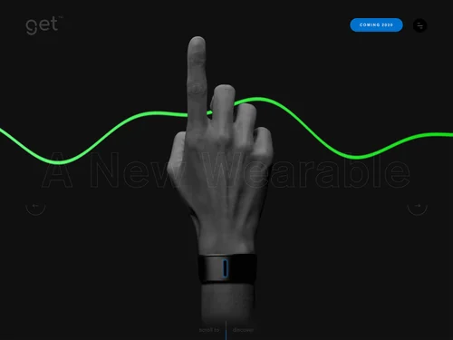 「Get – High-tech bone conduction wearable」のキャプチャ画像
