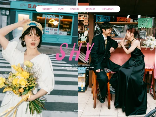「奈良のウェディング前撮りならSHY（シャイ）」のキャプチャ画像