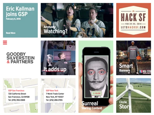 「Goodby Silverstein &amp; Partners | Full-Service Integrated Ad Agency」のキャプチャ画像