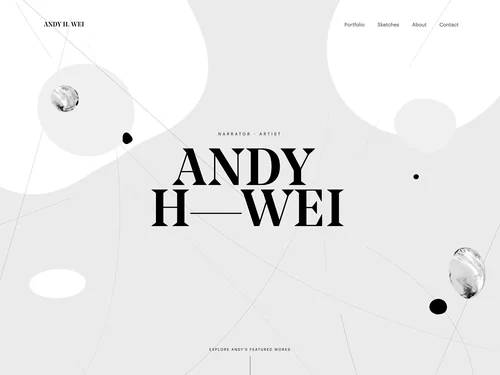 「Andy Wei | Narrator - Artist」のキャプチャ画像