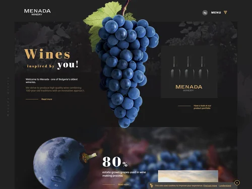 「Menada Winery | Estimated 1901.」のキャプチャ画像