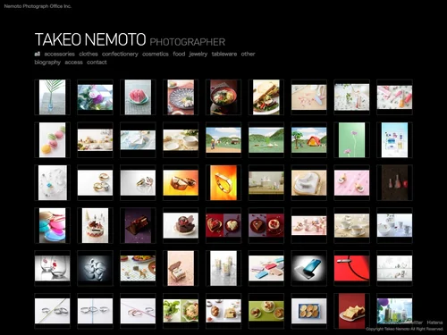 「TAKEO NEMOTO PHOTOGRAPHER（株式会社 根本写真事務所 / スタジオ）」のキャプチャ画像