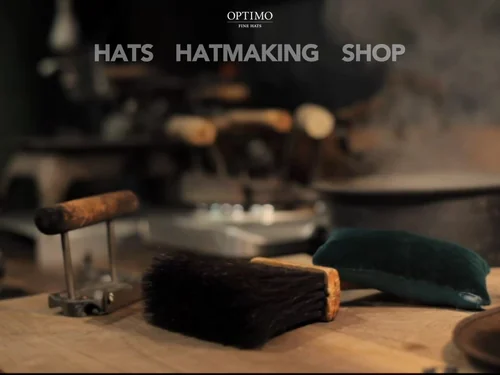 「Life's better in a great hat. Optimo Hats」のキャプチャ画像