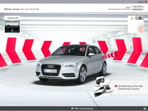 「A3 >  Audi Deutschland」のキャプチャ画像