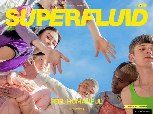 「Superfluid | Products are tools, we are beauty」のキャプチャ画像