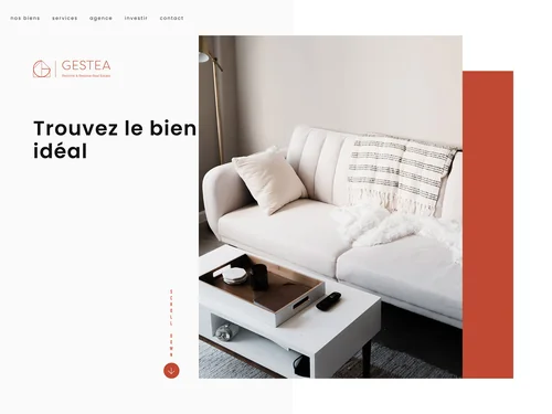 「Agence immobilière Bruxelles biens à vendre et à louer | Gestea」のキャプチャ画像