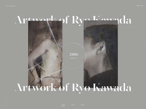 「Ryo Kawada - Artist / Painter」のキャプチャ画像