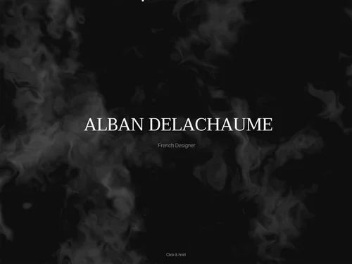 「Alban Delachaume - Creative Designer」のキャプチャ画像