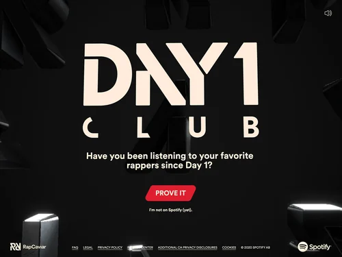 「Spotify: RapCaviar Day 1 Club」のキャプチャ画像