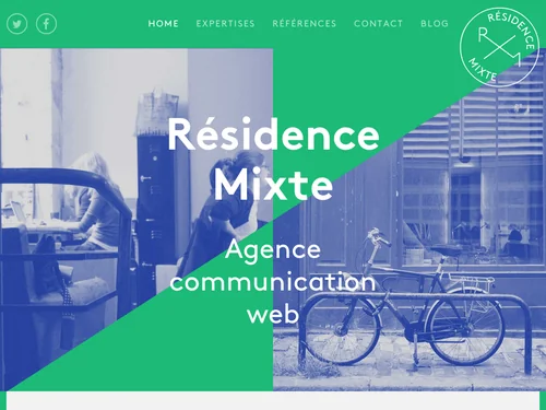 「Résidence Mixte - Agence communication web」のキャプチャ画像