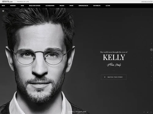 「Giorgio Armani - Frames of Life」のキャプチャ画像
