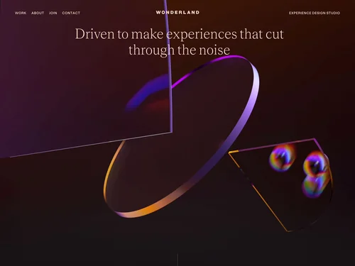 「WONDERLAND - Experience Design Studio」のキャプチャ画像